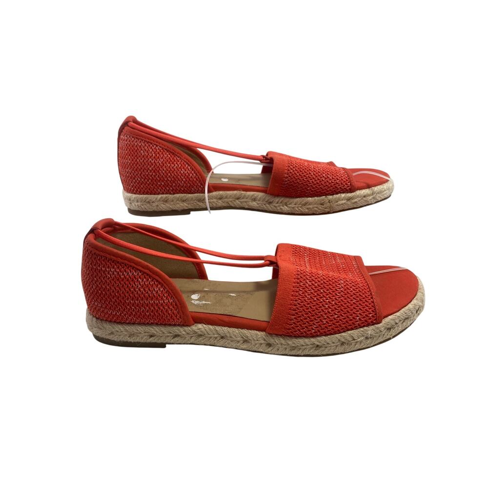 Eileen Fisher Mews, Mesh Orange Size 7 Espadrille Sandals - Picture 3 of 8
